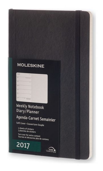 Ежедневник Moleskine CLASSIC WKNT LARGE SOFT 130х210мм 144стр. мягкая обложка черный