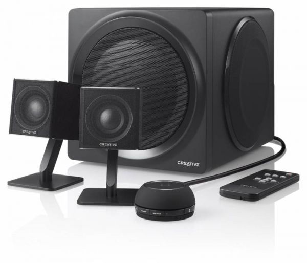 Компьютерная акустика Creative T4 2.1 черный беспроводные BT