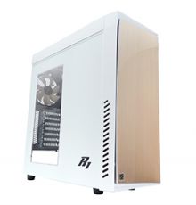 Корпус Zalman R1 White, Mid Tower, ATX, USB3.0, 120mm Led front fan, 120mm rear/top fan, 360mm video card, SSD support, fan contr, acryl side panel