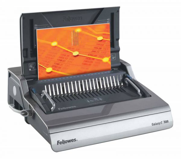 Переплетчик Fellowes Galaxy E (CRC-5622101) A4/перф.25л.сшив/макс.500л./пластик.пруж. (6-50мм)/электр.